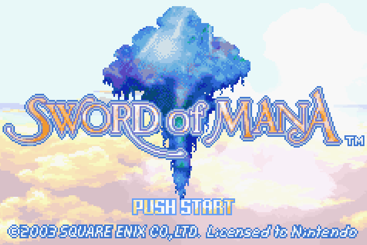 Sword of Mana Title Screen